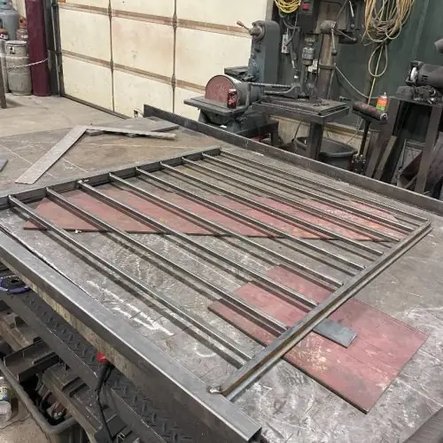 Custom steel handrail