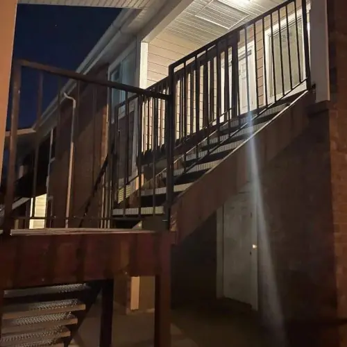 Handrail installed on site